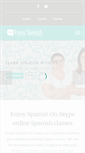Mobile Screenshot of enjoyspanishonskype.com